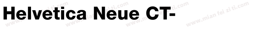 Helvetica Neue CT字体转换